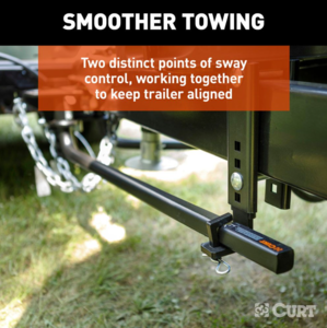 Curt Trutrack 2P Weight Distribution Hitch With 2x Sway Control, 8-10k (No Shank)  • 17600