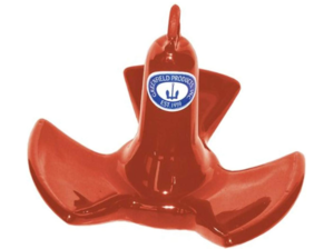 Greenfield 14 lb Red PVC Coated Iron Tri-Fluke River Anchor  • 514-RD