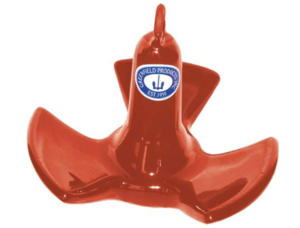 Greenfield 20 lb Red PVC Coated Iron Tri-Fluke River Anchor  • 520-RD