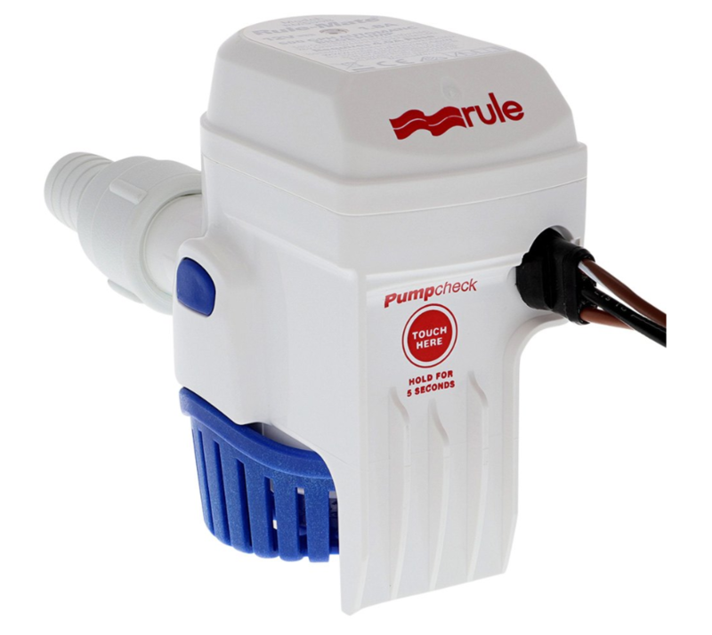 Rule Rule Mate Series 12 V 498 GPH Electric Fully Automatic Impeller Submersible Bilge Pump  • RM500B