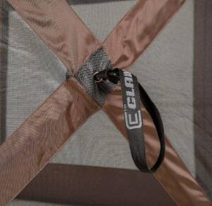 Quick-Set Pavilion 6-Sided Screen Shelter with Wind Panels - Brown/Tan 12.5' x 12.5'  • 9882