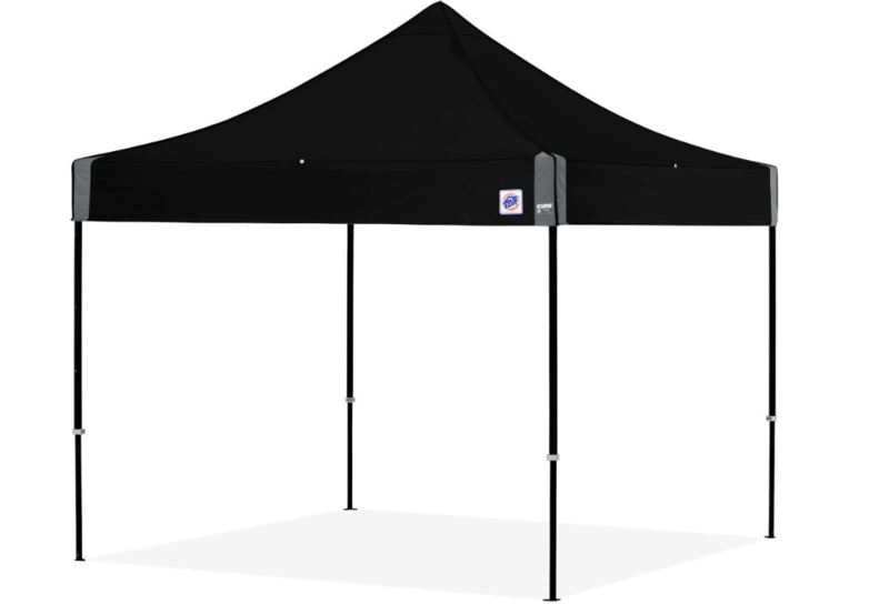 E-Z Up Eclipse 10' x 10' Shelter - Black Top / Black Steel Frame  • EC3STL10KFBKTBK