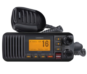 Uniden UM385 Fixed Mount VHF Radio - Black  • UM385BK