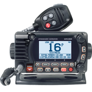 Standard Horizon Fixed Mount VHF W/GPS - Black  • GX1800GB