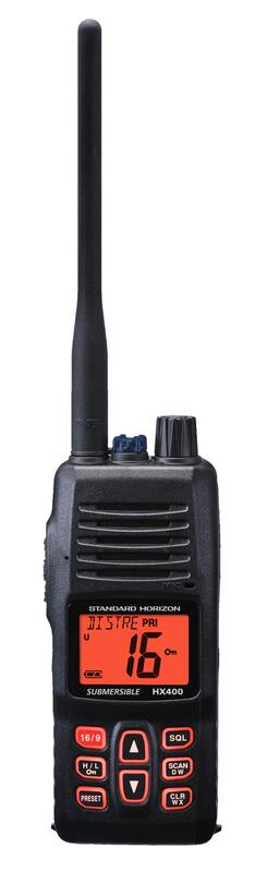 Standard Horizon 5W RF Black Handheld Intrinsically Safe VHF Radio  • HX400IS