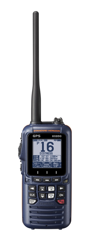 Standard Horizon HX890 6W RF Blue Handheld VHF Radio  • HX890NB