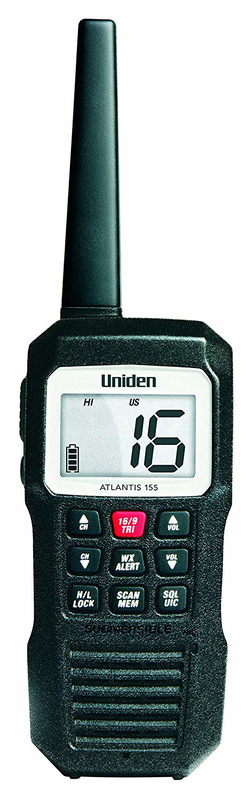 Uniden Handheld Two-Way VHF Floating Marine Radio  • ATLANTIS 155