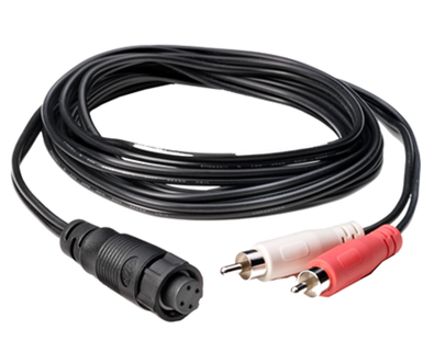 Raymarine 4-Pin to 2 RCA M 6.6' Audio Cable for SR200 Receivers  • R70623