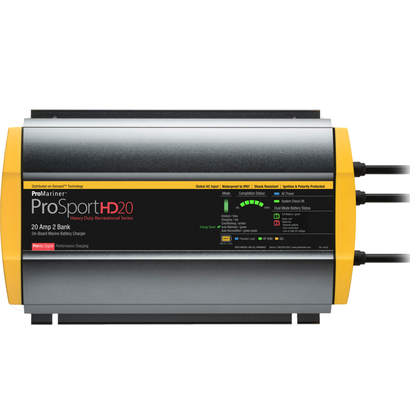 ProMariner ProSportHD 20 Global Gen 4 - 20 Amp - 2 Bank Battery Charger  • 44028