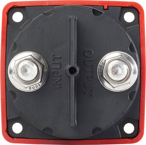 Blue Sea m-Series Mini On-Off Battery Switch with Knob - Red  • 6006-BSS