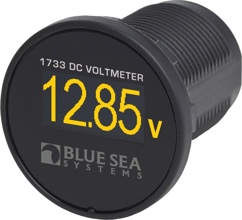 Blue Sea 1733 Mini OLED DC Voltmeter  • 1733-BSS