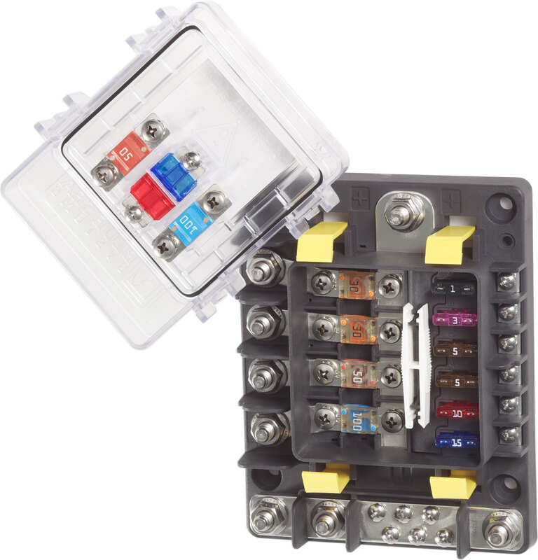 Blue Sea SafetyHub 150 Fuse Box  • 7748-BSS