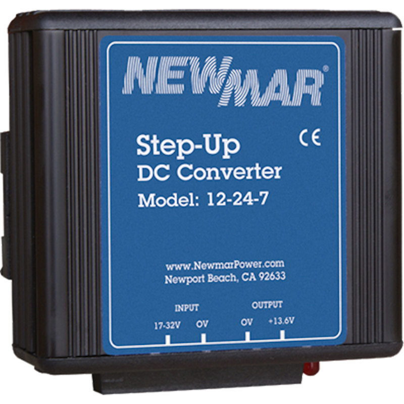 Newmar Step-Up 7 A 10-15 V Input /27.2 V Output Converter  • 12-24-7