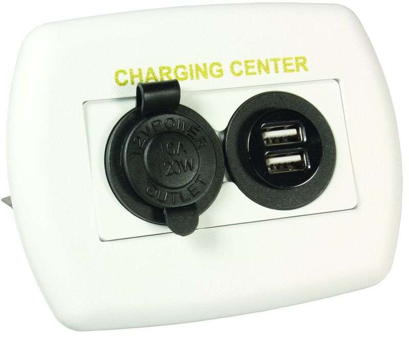 JR Products USB Charging Outlet & Cigarette Outlet  • 15085