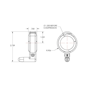 Taco Nylon Outrigger Line Caddy  • F40-0030BKA-1