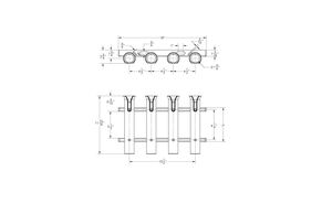 Taco 4-Rod Poly Rod Rack - White  • P03-064W