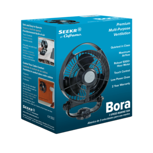 Caframo Bora 12 V Black 3-Speed Cabin Fan  • 748CABBX