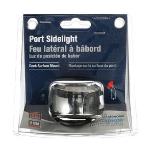 Attwood LightArmor Stainless Steel Deck Mount Port Side Red LED Light  • NV2012SSR-7