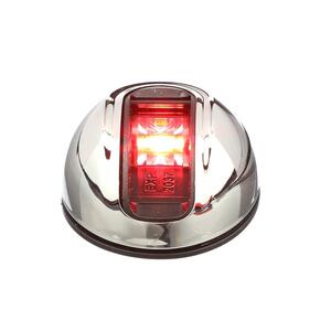 Attwood LightArmor Stainless Steel Eliptical Deck Mount Port Side Red LED Light  • NV4012SSR-7