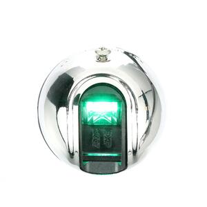 Attwood LightArmor Stainless Steel Vertical Deck Mount Starboard Side Green LED Light  • NV3012SSG-7