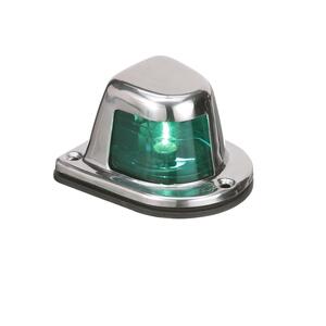 Attwood 12 V Stainless Steel Deck Mount Starboard Side Light  • 66319G7