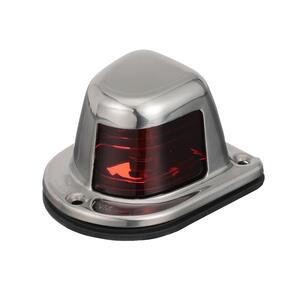 Attwood 12 V Stainless Steel Deck Mount Port Side Light, Red Lens  • 66319R7