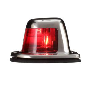 Attwood 12 V Stainless Steel Deck Mount Port Side Light, Red Lens  • 66319R7