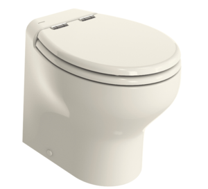 Thetford Tecma Silence Plus 2G Bone Porcelain 12V High Profile Built-In Toilet with Wall-Mounted Control  • 98266