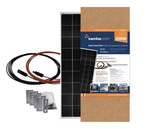 Samlex Solar Panel Expansion Kit, 200 Watts with Cables, Connectors And Mounting Brackets • SSP-200-KIT