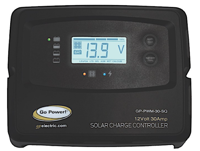 Go Power 30 Amp Digital Solar Controller 12V  • 82685