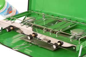 Flame King Portable 3 Burner Propane Gas Camping Stove w/Toast Tray  • YSNBBQ-136