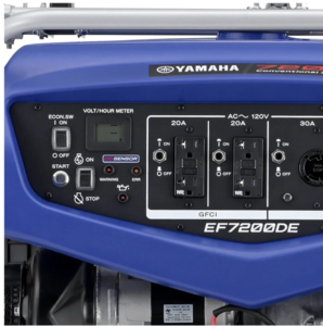 Yamaha 7200 Watt Industrial Series Dual Voltage, Brushless, AC Generator w/Electric Start  • EF7200DE