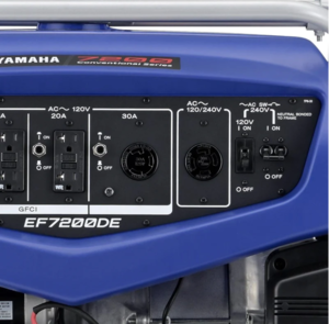 Yamaha 7200 Watt Industrial Series Dual Voltage, Brushless, AC Generator w/Electric Start  • EF7200DE