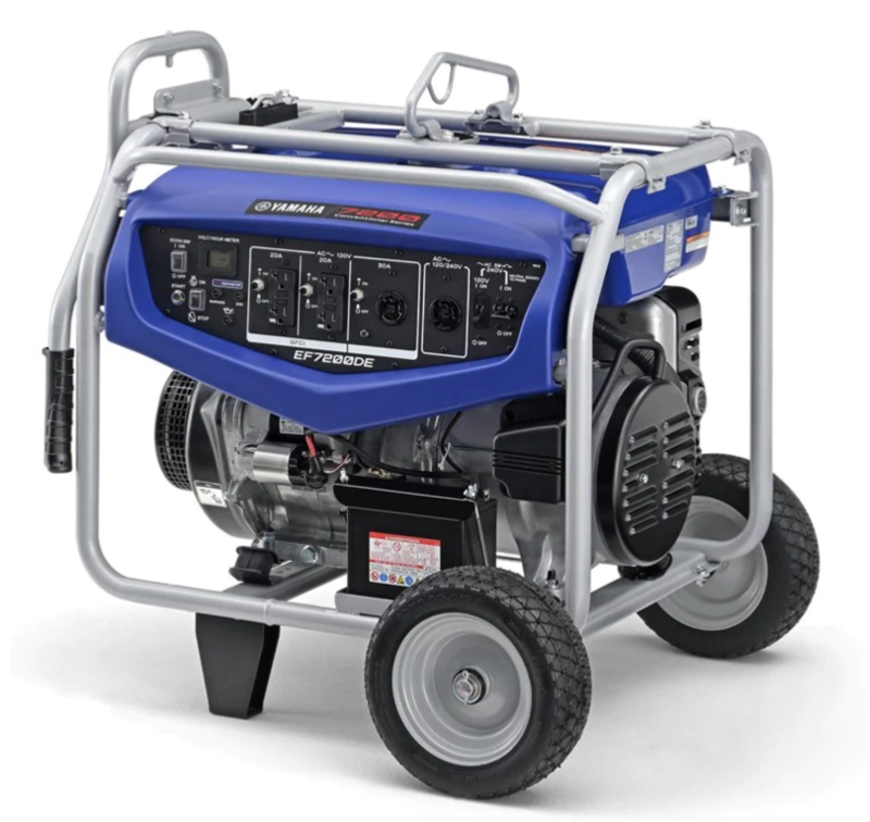 Yamaha 7200 Watt Industrial Series Dual Voltage, Brushless, AC Generator w/Electric Start  • EF7200DE