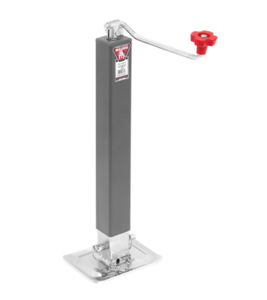 Bulldog Square Trailer Jack, No Mount, 8,000 lbs. Support Capacity, Top Wind, Weld-On, 15 in. Travel  • 190704