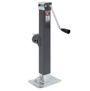 Bulldog Square Trailer Jack, Side Mount, 8,000 lbs. Support Capacity, Side Wind, Weld-On, 15 in. Travel  • 190758