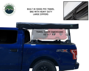 Overland Vehicle Systems Nomadic 270 LT Awning - Driver Side - Dark Gray Cover With Black Cover Universal  • 19559907