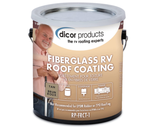 Dicor 1 Gallon Fiberglass RV Roof Coating Tan  • RP-FRCT-1