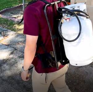 Flame King Alice Frame Backpack For 10 Lb Propane Tank • YSNBKPK-AF