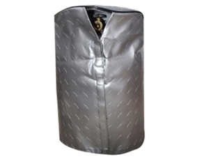 ADCO Diamond Plated Propane Tank Cover - Silver - Double 30 Lb  • 2713