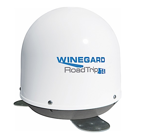 Winegard RoadTrip T4 White Roof Mounted 2 Receivers Satellite TV Antenna  • RT2000T