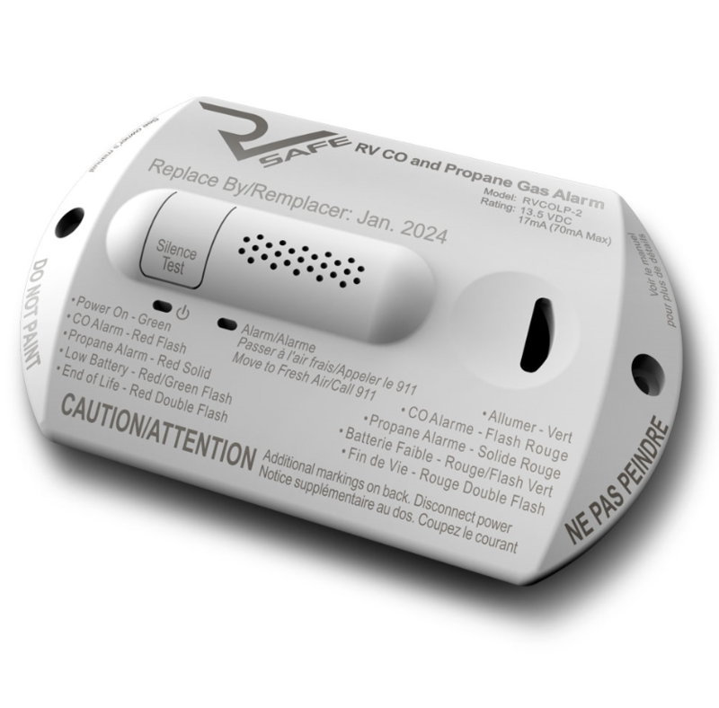 RV Safe Propane Gas Detector/Alarm - White  • RVLP-2W