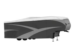 ADCO Designer Series 5th Wheel Trailer Cover (Gray with White Roof, Up to 37') • 36856