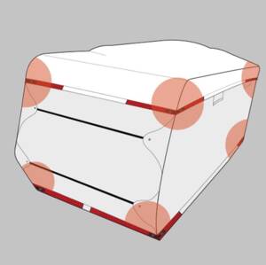 ADCO Designer Series 5th Wheel Trailer Cover (Gray with White Roof, Up to 37') • 36856