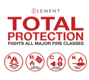 Element 100 Second Handheld Portable Fire Extinguisher  • 40100