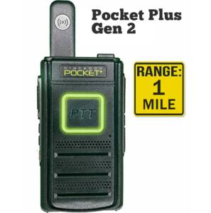 Kenwood Klein Electronics Pocketplus 1.5 W Analog UHF 16 Channel Ultra Compact Business Radio  • POCKETPLUS