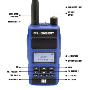 Rugged Radios Business Band Digital and Analog Handheld Radio  • R1