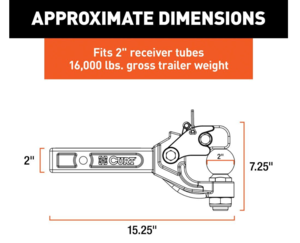 Curt Receiver-Mount Ball & Pintle Hitch, 2