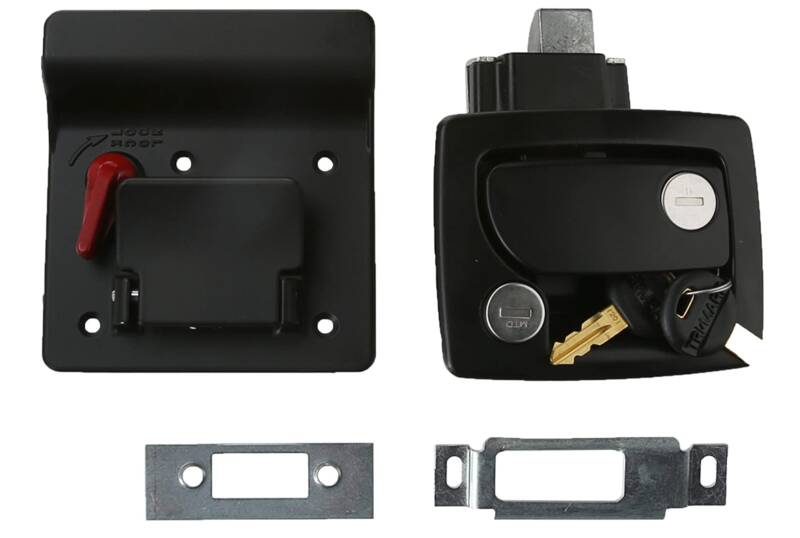 RV Designer TriMark Trailer Latch With Deadbolt - Black • T500