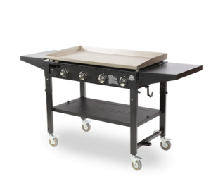 Pit Boss Standard 4-Burner Griddle with Side Shelves  • 10554